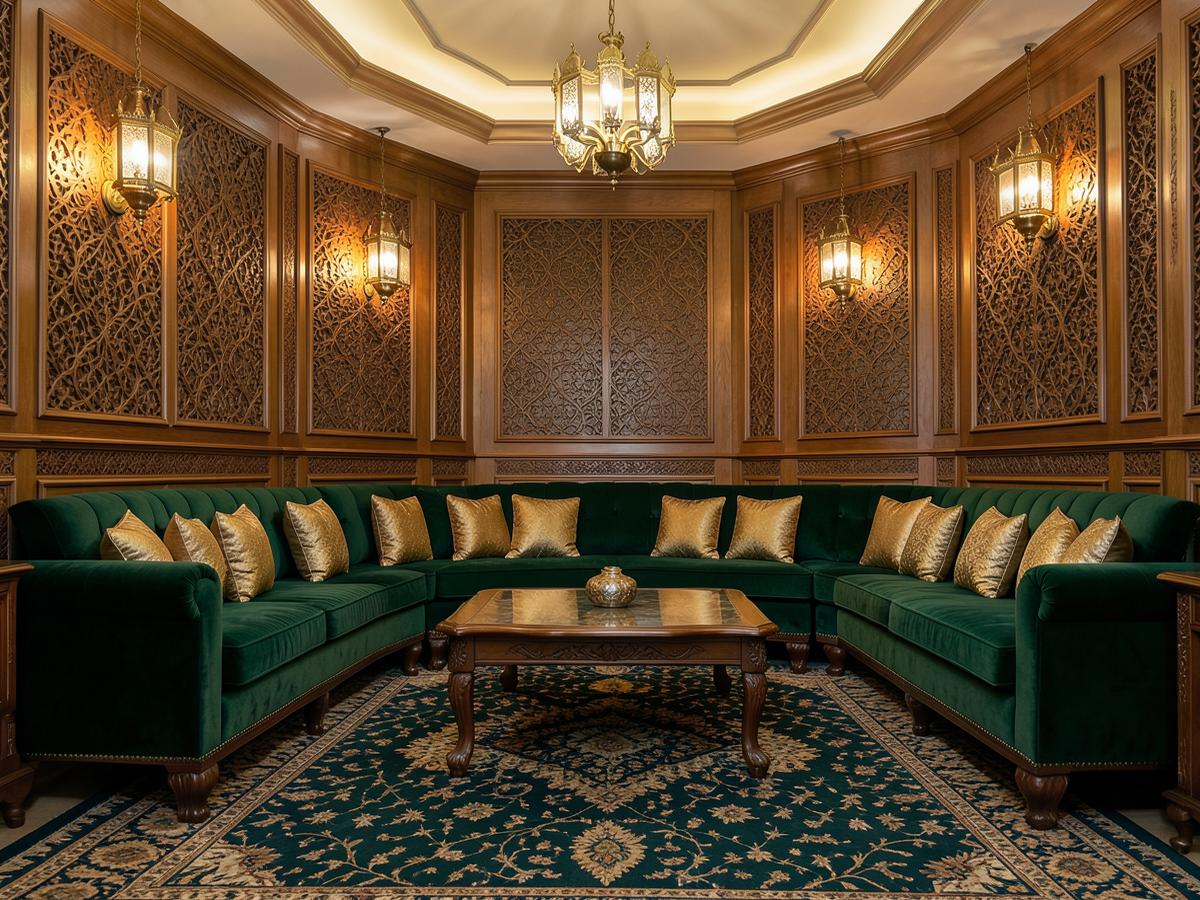 Emerald velvet majlis, Arabian Ranches
